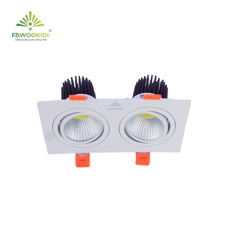 Đèn LED spotlight đôi FK-SLD02-2*10W Fawookidi chính hãng