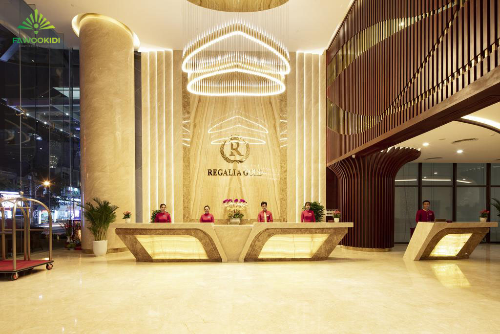Dự án khách sạn Regalia Gold Nha Trang sử dụng đèn led Fawookidi