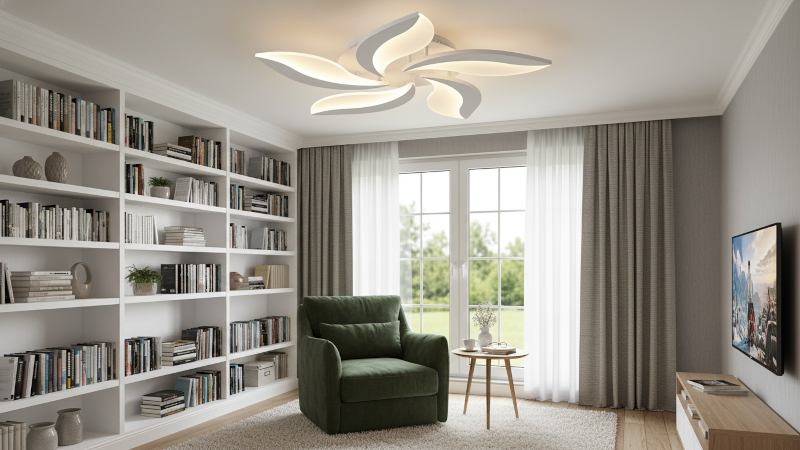 ứng dụng đèn ốp trần trang trí Flower OTF0028-2-30W