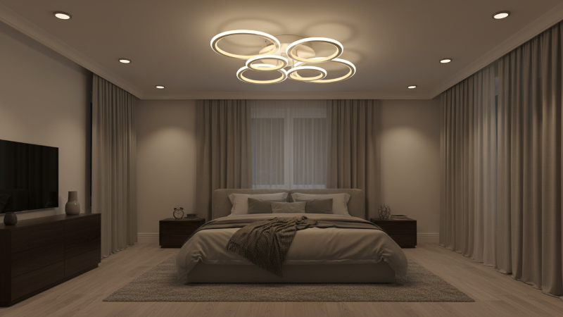 ứng dụng đèn ốp trần trang trí OTR0034-3