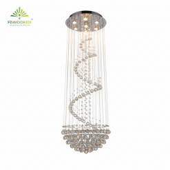 Đèn thả trần pha lê Spiral Globe PL-SG60018 Fawookidi