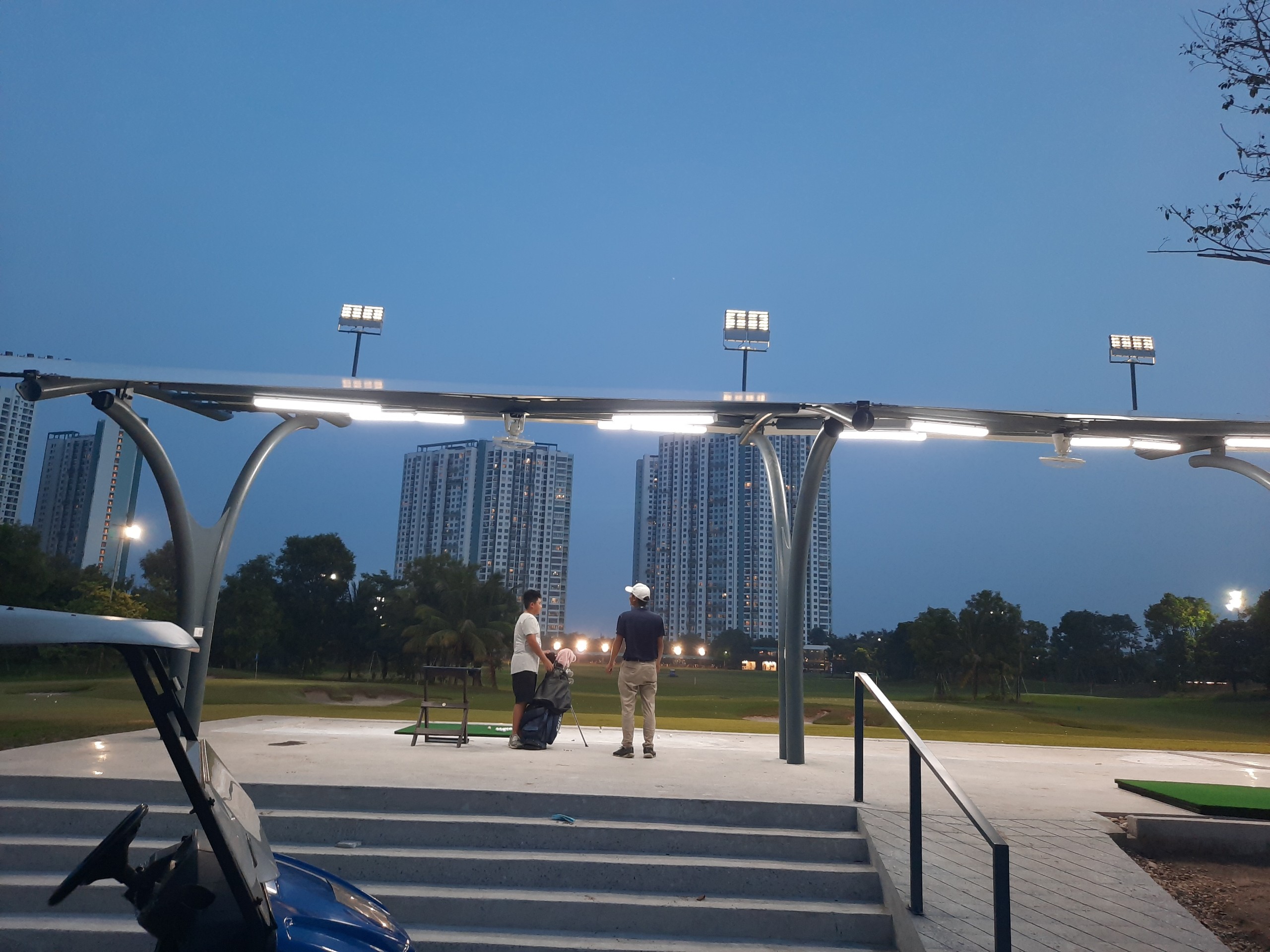 Nghiệm thu thi công công trình chiếu sáng Sân golf Ecopark 