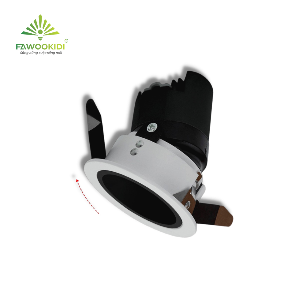 Den-Spotlight-am-tran-Tesla-SP115-nghieng Đèn rọi âm trần chiếu điểm TESLA SP115