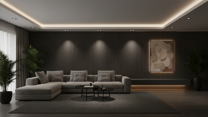 Ứng dụng đèn rọi âm trần 2 bóng FK-SLD06B