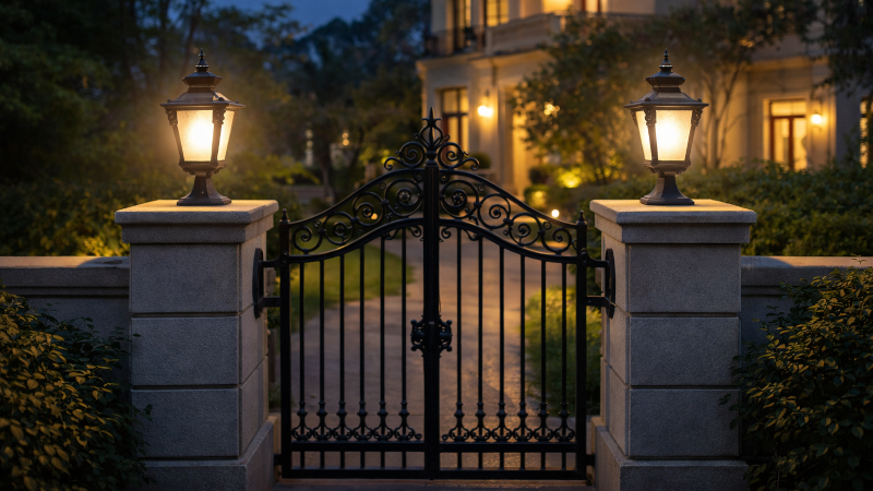 Ứng dụng đèn trụ cổng FK-TC03