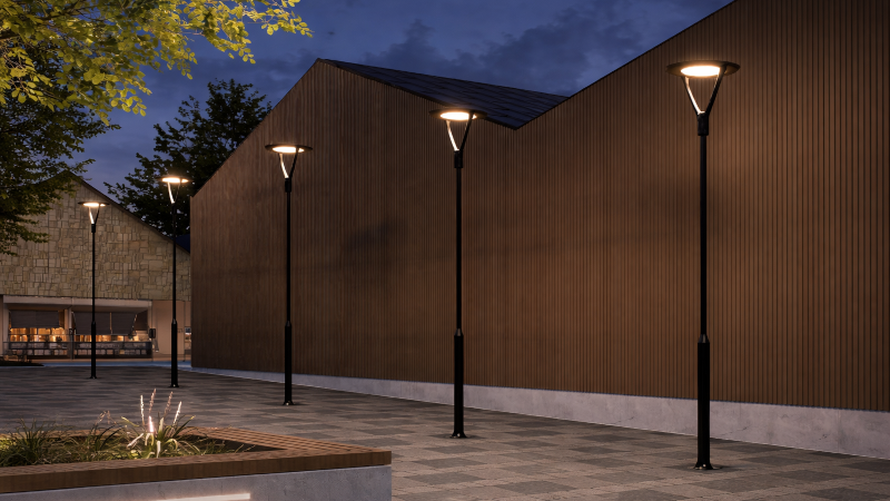 Ứng dụng đèn trụ sân vườn FK-TRU07G-A