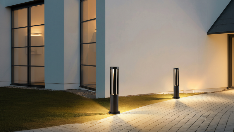 Ứng dụng đèn trụ sân vườn khung hở FK-DN19