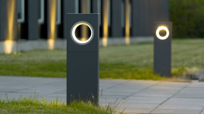 Ứng dụng đèn trụ sân vườn lỗ tròn FK-DN22 