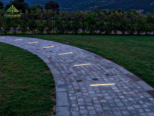 Ứng dụng đèn LED âm đất trong trang trí cảnh quan sân vườn