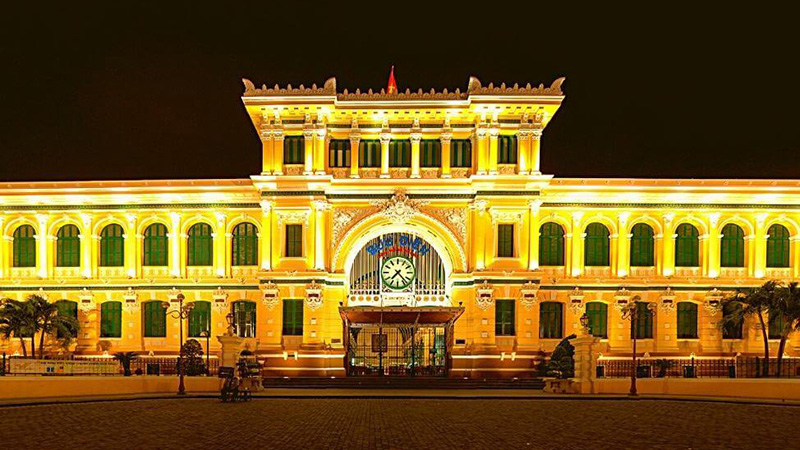 thiết kế chiếu sáng mỹ thuật bưu điện tp Hồ Chí Minh