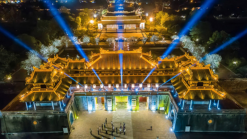 Thiết kế chiếu sáng mỹ thuật công trình kiến trúc Cổng Ngọ Môn