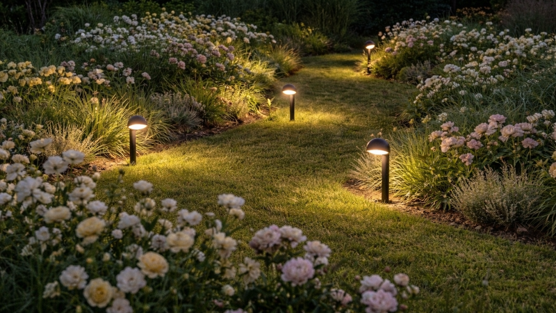 Ứng dụng đèn nấm sân vườn Mimosa FK-DN39