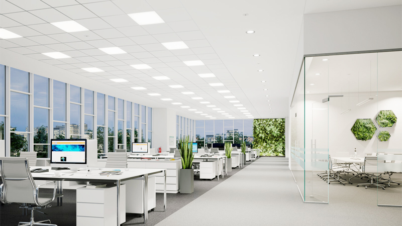 Ánh sáng phòng làm việc