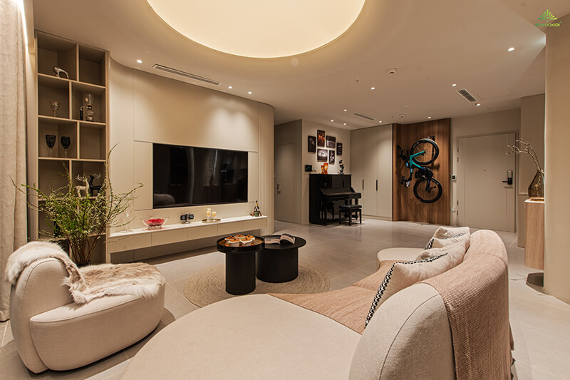 Ánh sáng cần tôn lên không gian nội thất cao cấp.